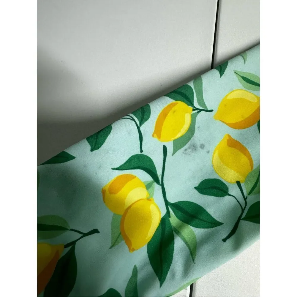 Janie and Jack Long sleeve Swim Top Lemons Girls Size 6 See Description